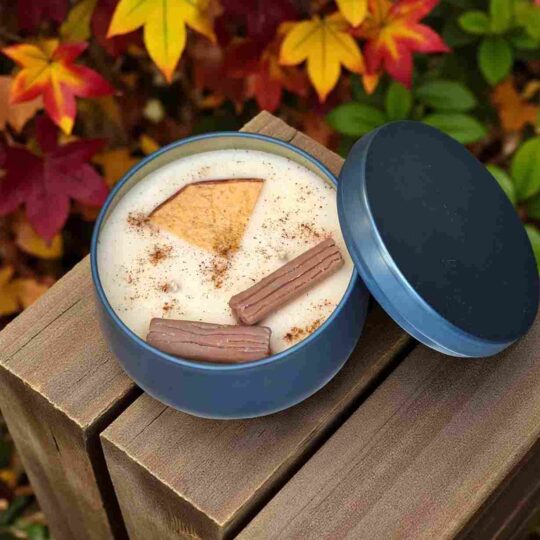 VELA EN LATA "GRATITUD DE OTOÑO / PROTECCIÓN Y GRATITUD".