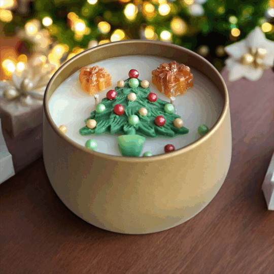 VELA EN LATA "BOSQUE NAVIDEÑO".