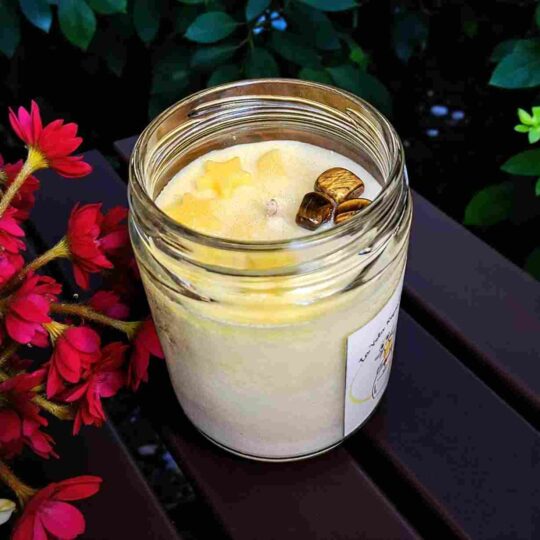 Vela Frasco Krystal con Tapa "LUZ DE LUNA".