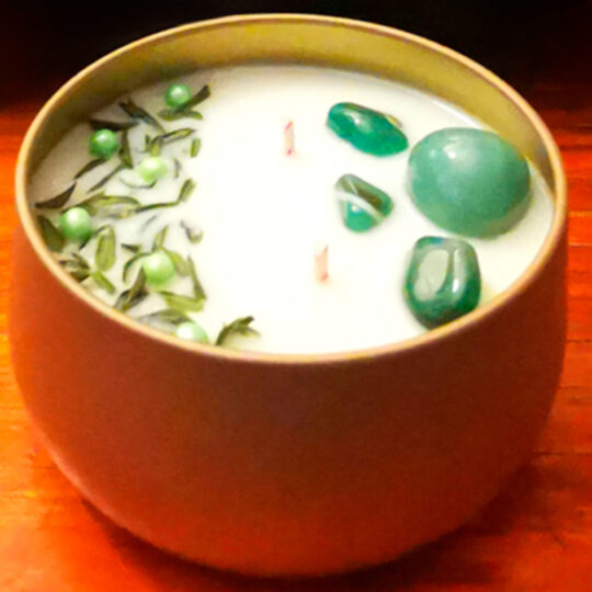 VELA DE LATA DORADA FESTÍN DE PRIMAVERA