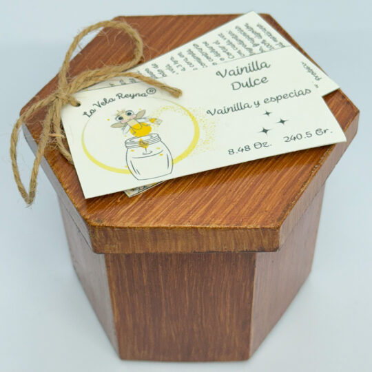 TARRO HEXAGONAL MADERA VAINILLA DULCE